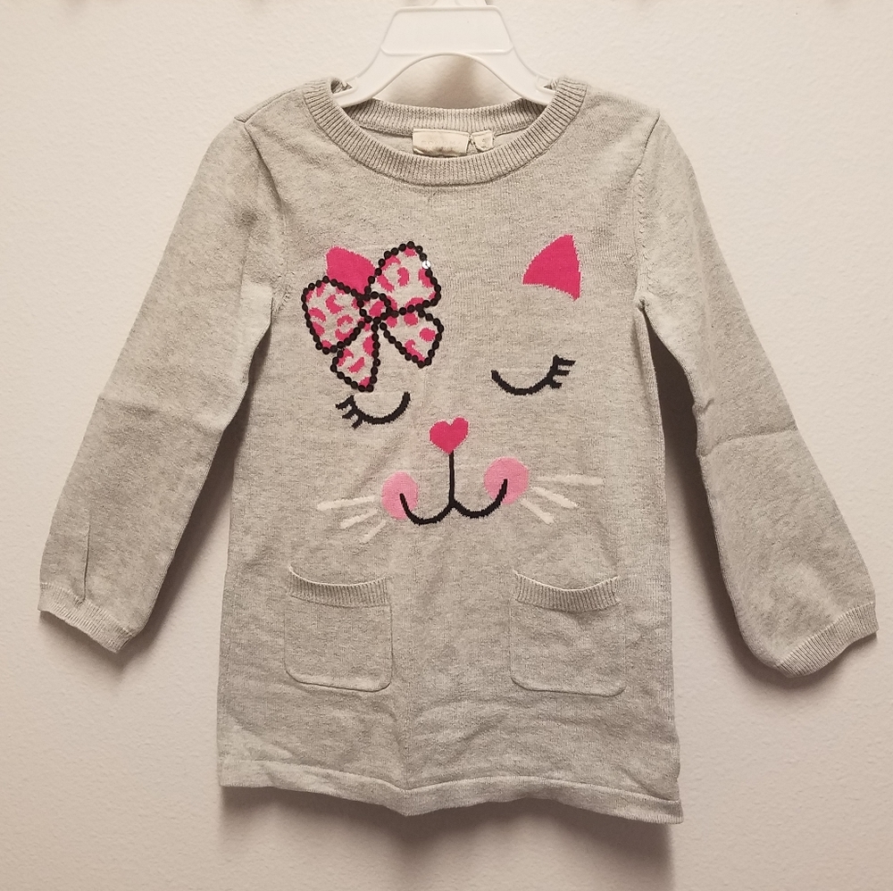 Sonoma - Knit Sweater with kitten face. Size 5T. NWOT